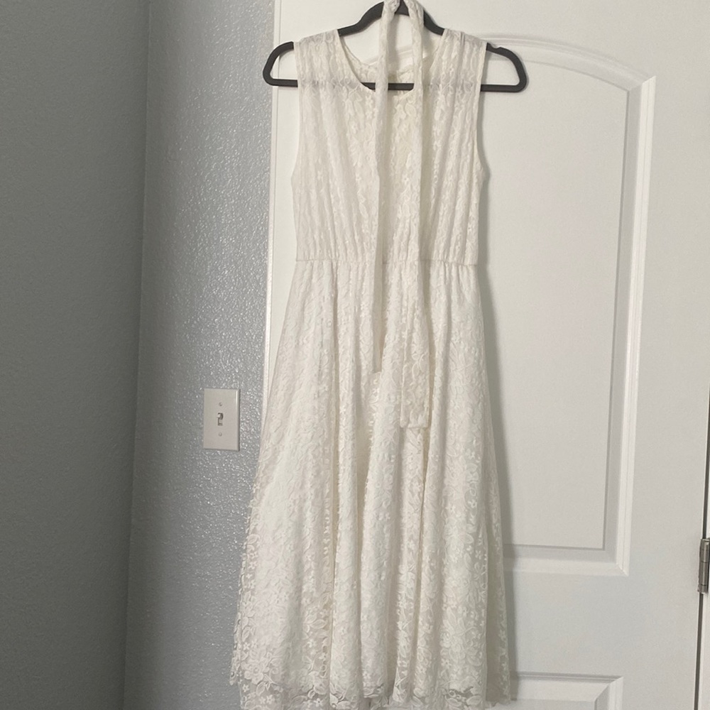 Cute and fashionable white dress